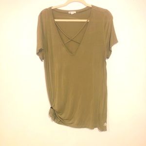 Large, Pink Brand, short sleeve.